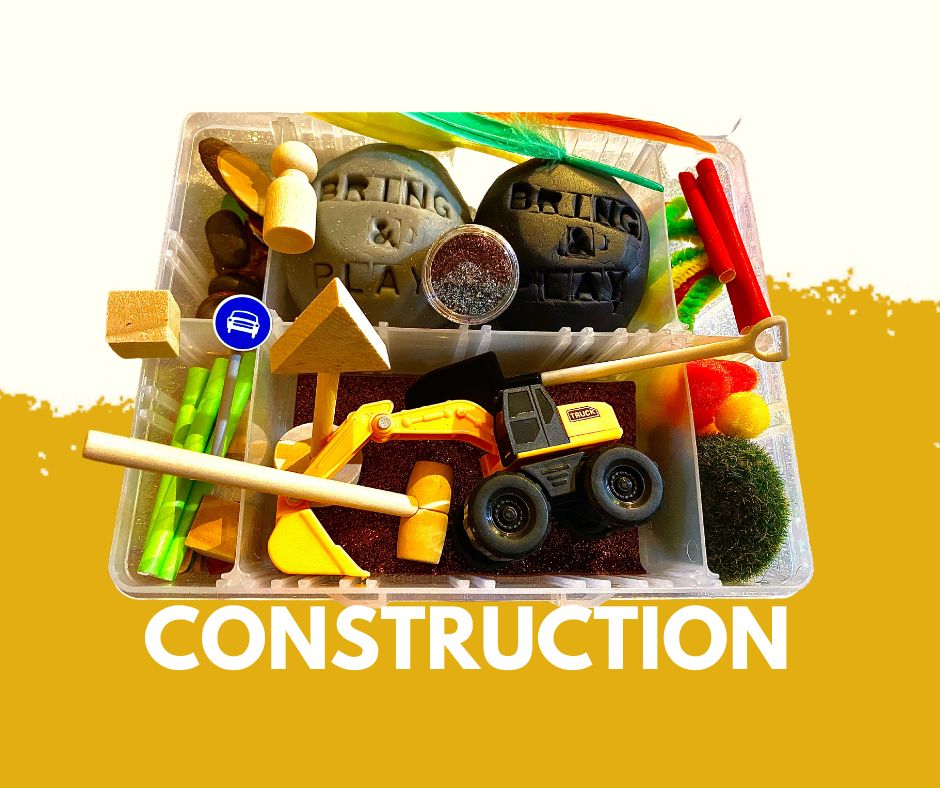 Construction playdough sensory toy