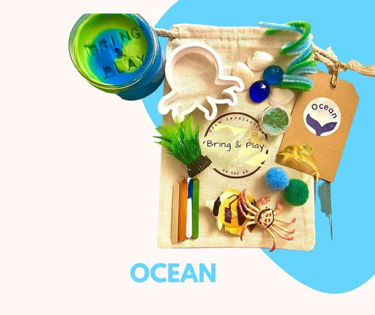 Ocean playdough sensory toy