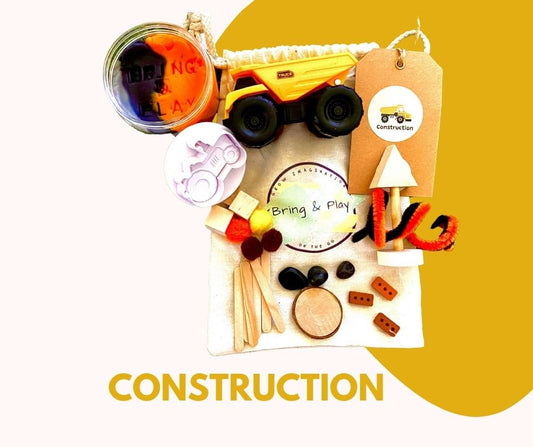 Construction playdough sensory toy